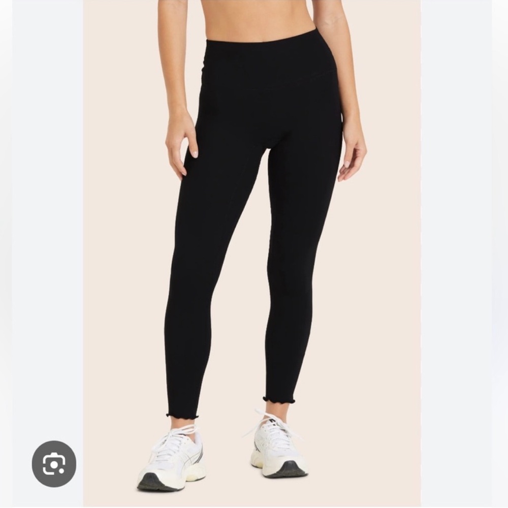 New! SET x PARKE limited drop black formcloud ruffle leggings, XS